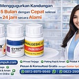 Cara Menggugurkan Kandungan usia Kehamilan 1-5 Bulan dengan Cepat selesai dalam 24 jam secara Alami