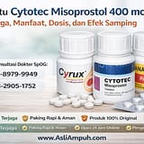 Apa Itu Cytotec Misoprostol 400 mcg Harga, Manfaat, Dosis, dan Efek Samping