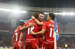Selebrasi Timnas Indonesia (foto - Ady Sesotya)